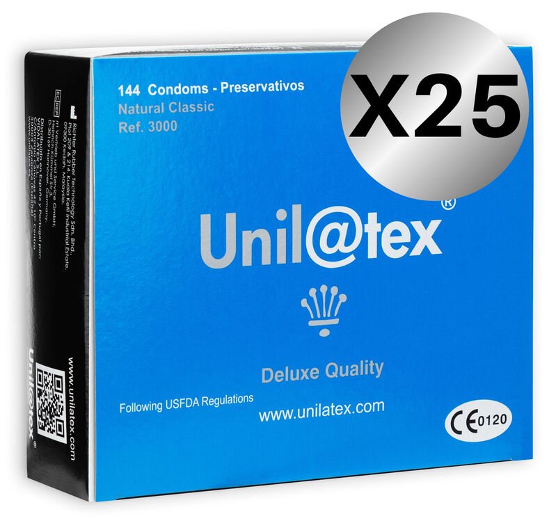 UNILATEX - CONSERVANTI NATURALI PACK 25 X 144 UNITÀ
