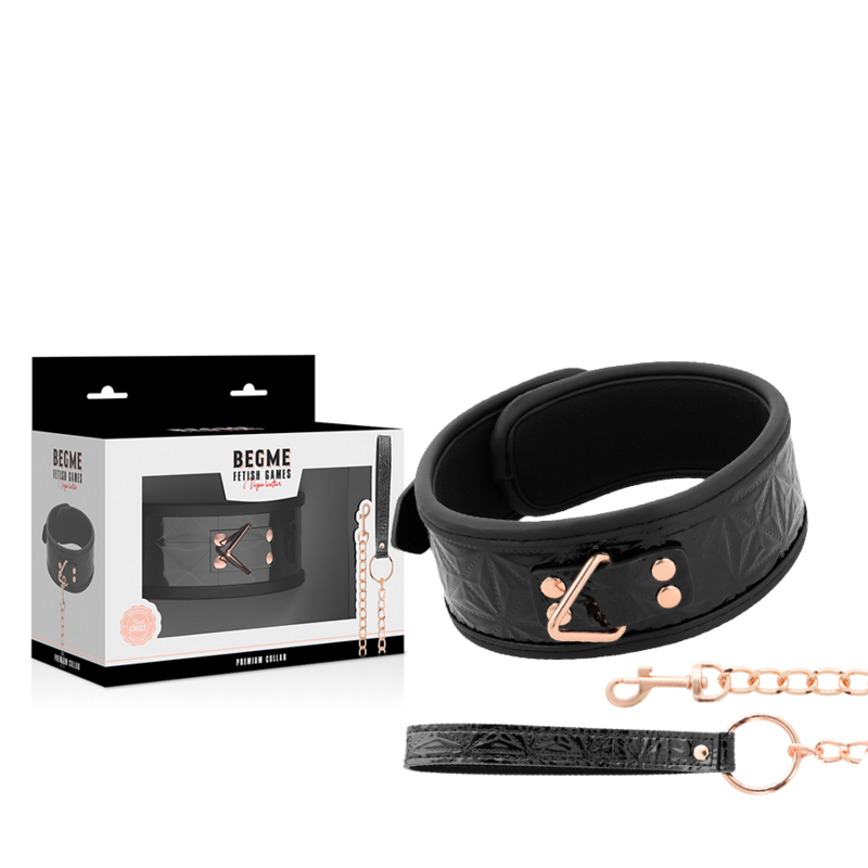 BEGME - BLACK EDITION PREMIUM COLLARE IN PELLE VEGANA - Image 2
