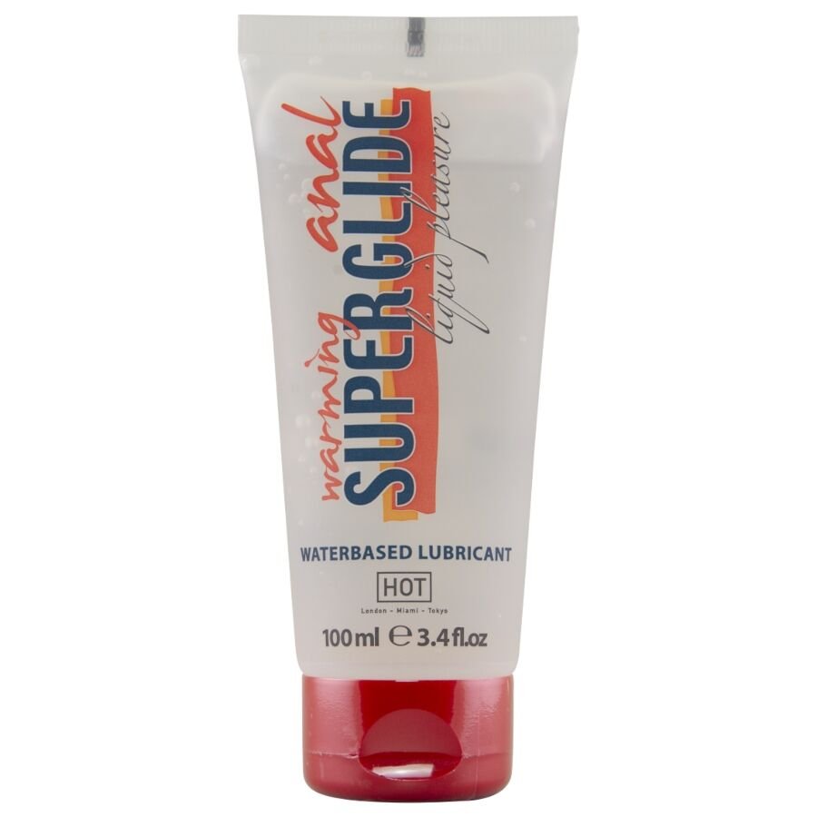HOT - ANAL SUPERGLIDE LUBRIFICANTE LIQUIDO RISCALDANTE A BASE DACQUA 100 ML