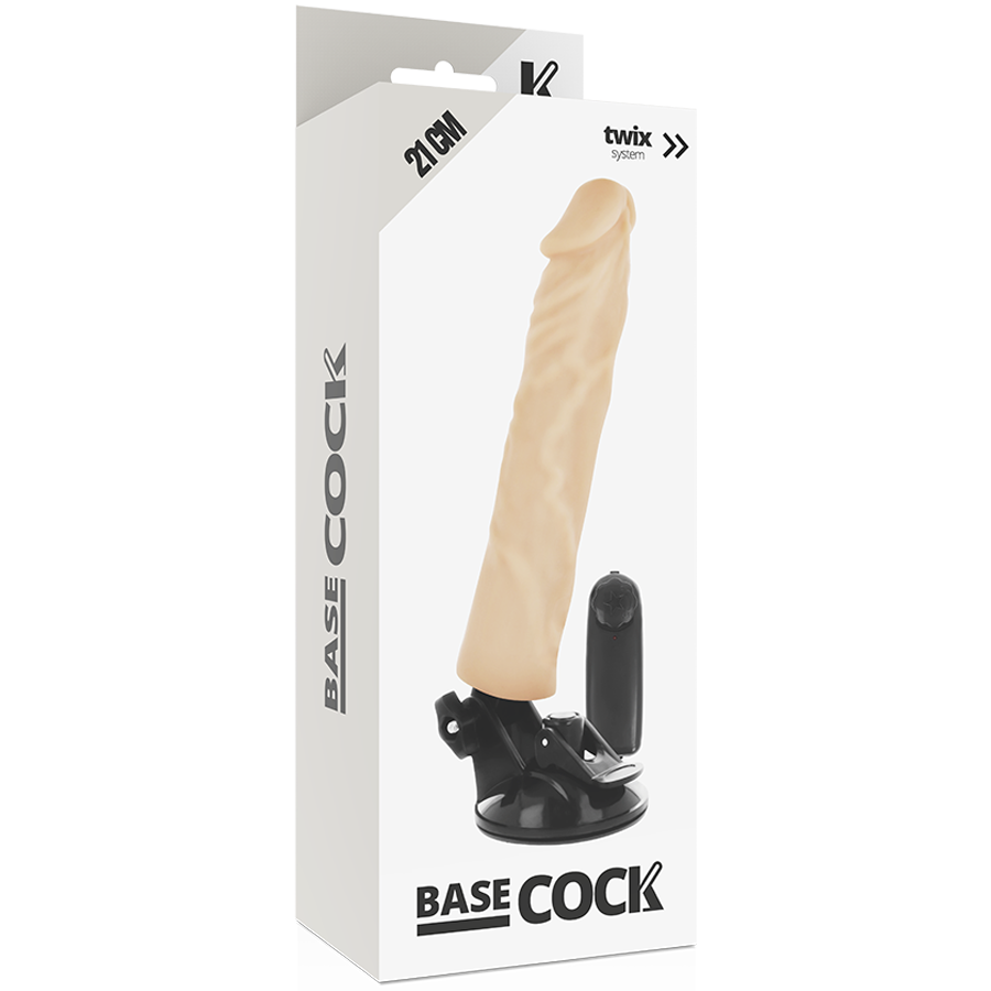 BASECOCK - VIBRADOR REALÍSTICO CONTROL REMOTO NATURAL 21 CM -O- 4 CM - Image 4
